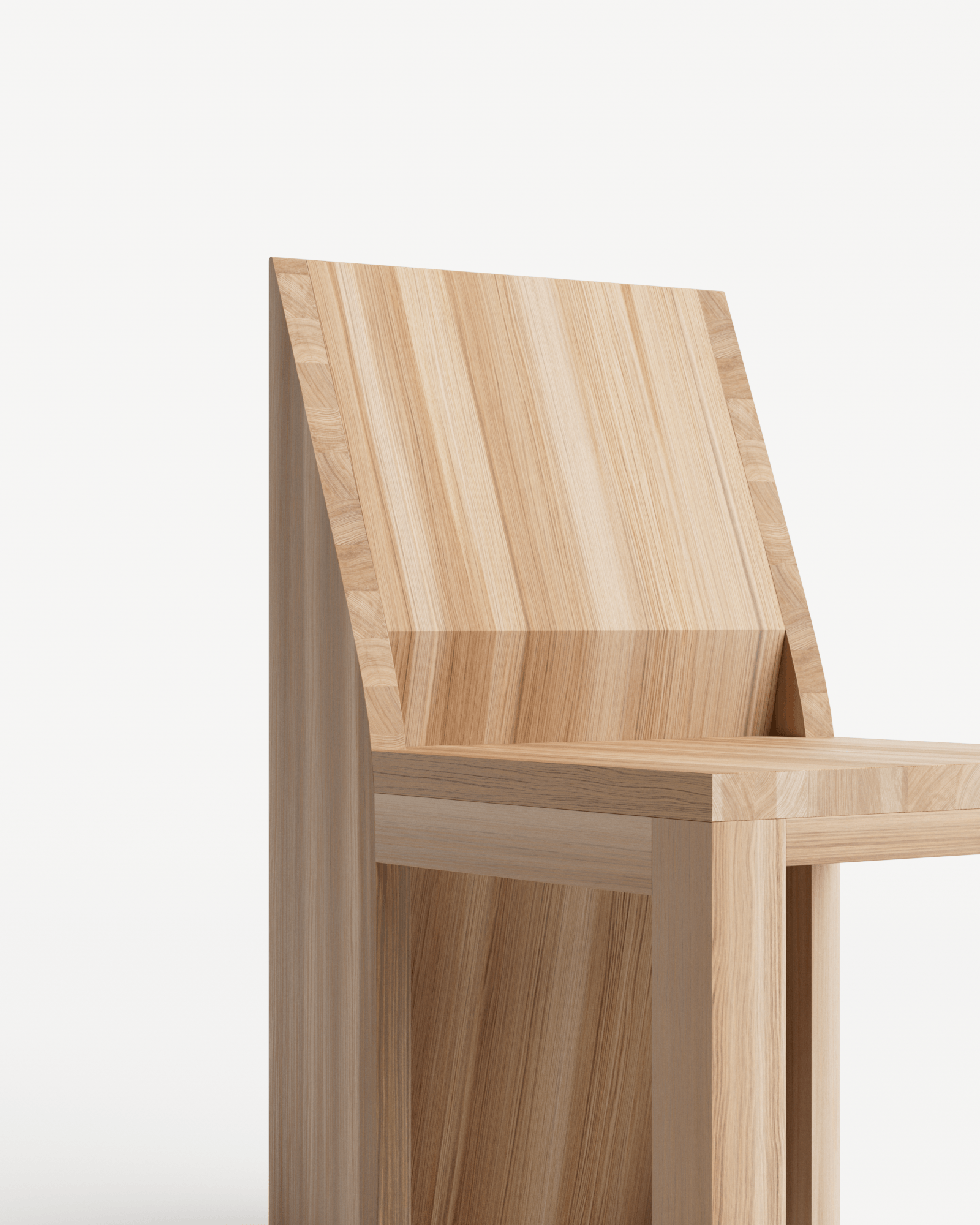 Kursi Chair Solide Pine Wood by Sizar Alexis for Monde Singulier