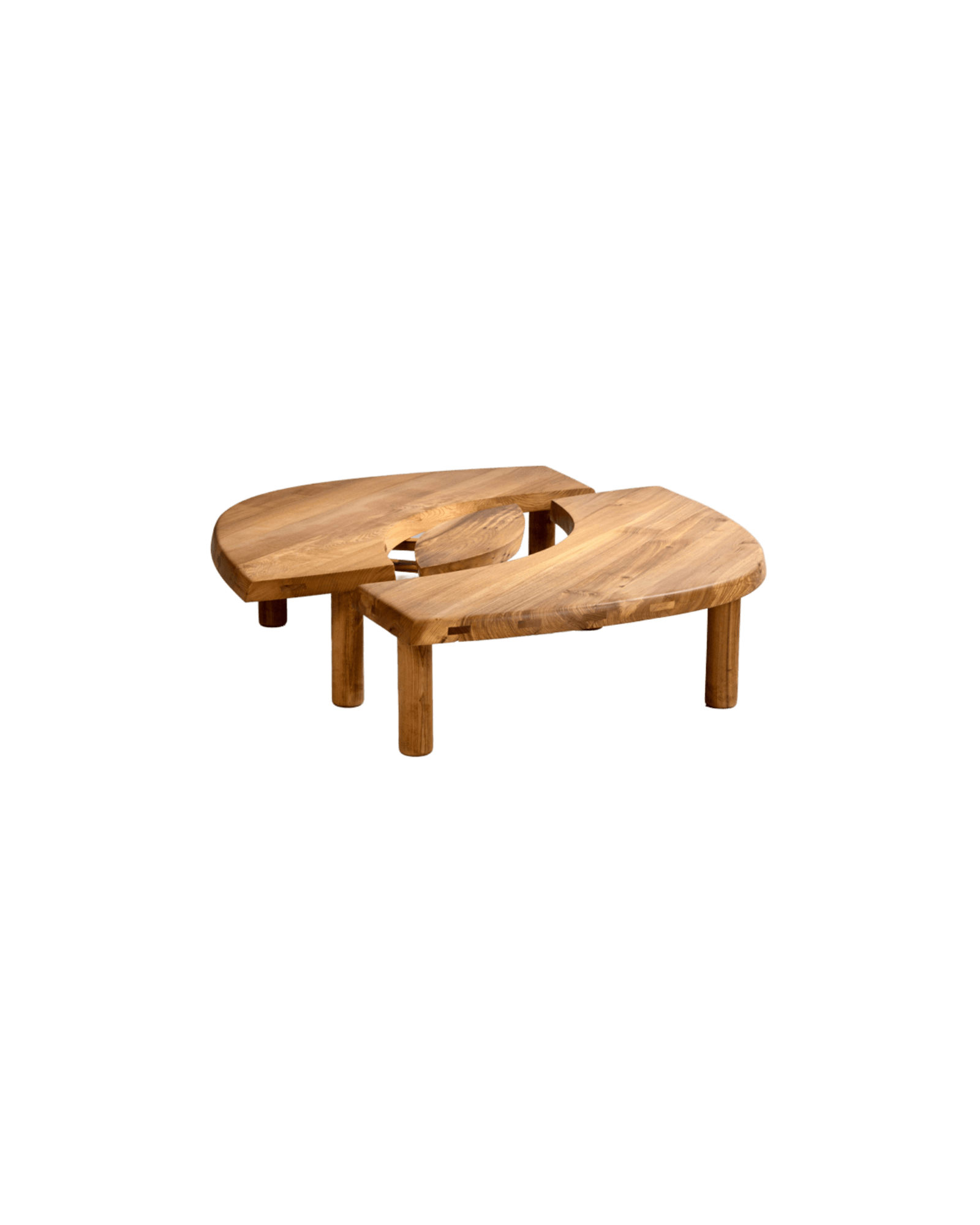 T22C Pair Low Bow Table - Pierre Chapo - Chapo Création