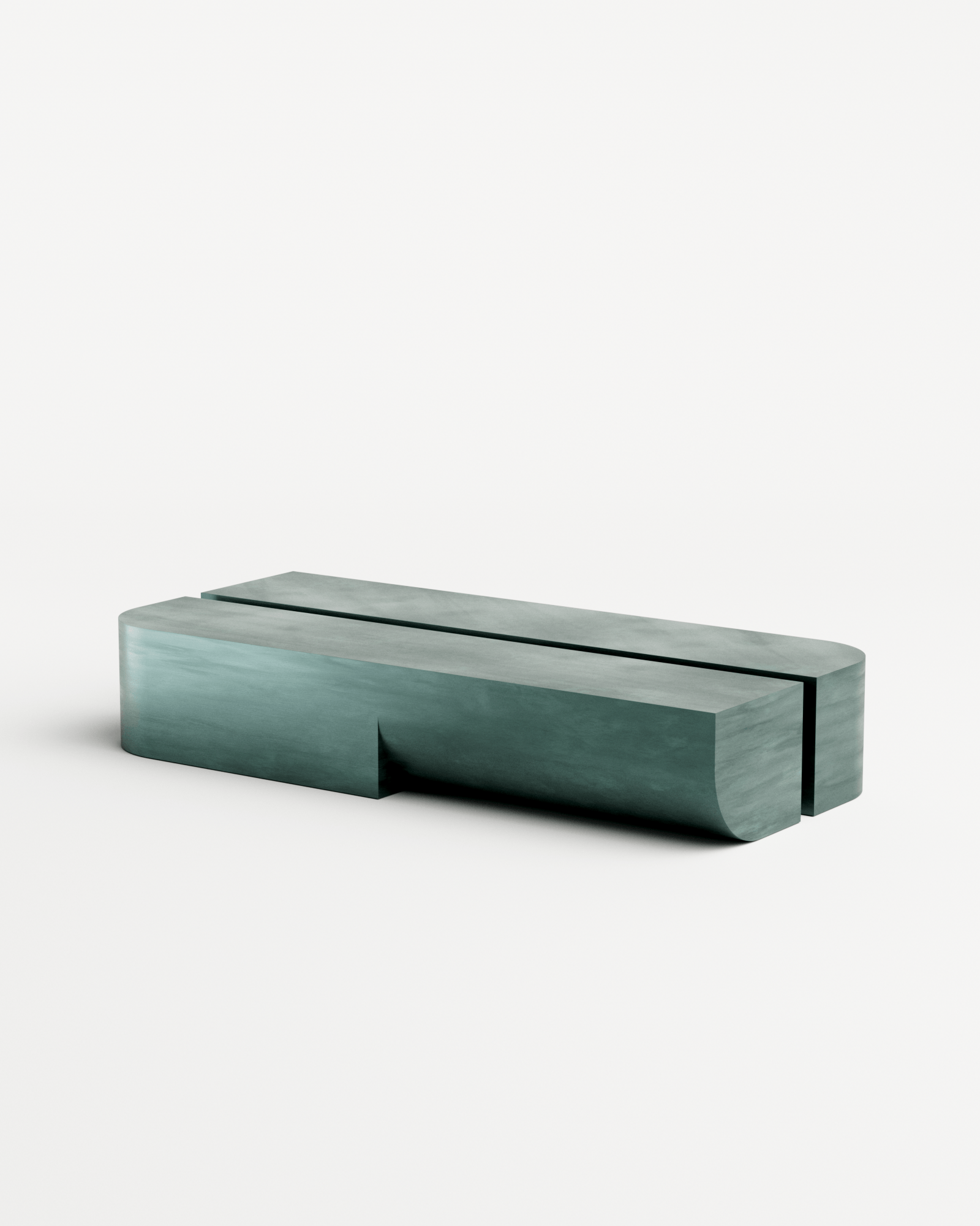 Undum Coffee Table - Green, Undum and Bevel, Hadge 